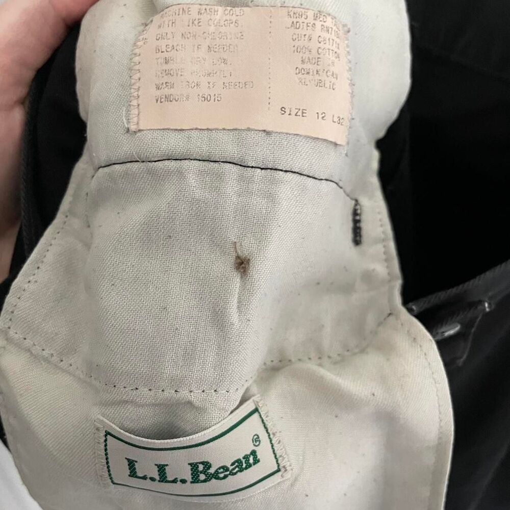 Llbean Women's Black‎ and Grey Trousers - Picture 4 of 4